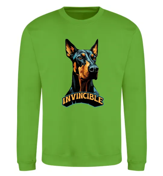 Свитшот Doberman invincible Лаймовый фото
