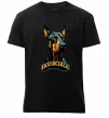 Чоловіча преміум футболка Doberman invincible Чорний фото