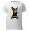 Чоловіча преміум футболка Doberman invincible Білий фото