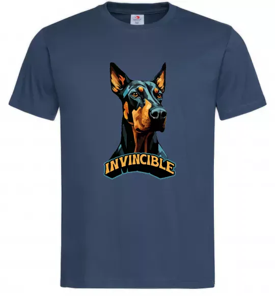 Чоловіча футболка Doberman invincible Темно-синій фото
