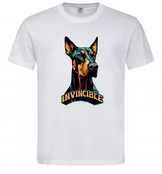 Чоловіча футболка Doberman invincible Білий фото
