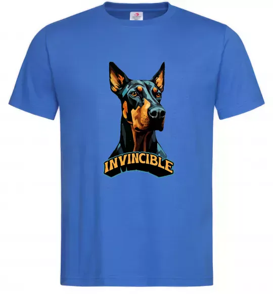 Чоловіча футболка Doberman invincible Яскраво-синій фото