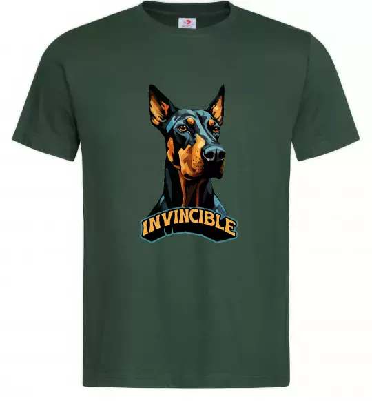 Чоловіча футболка Doberman invincible Темно-зелений фото