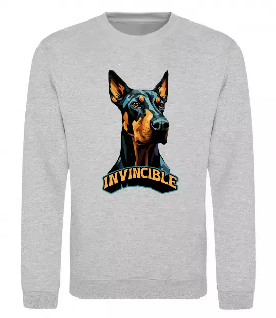 Світшот Doberman invincible Сірий меланж фото