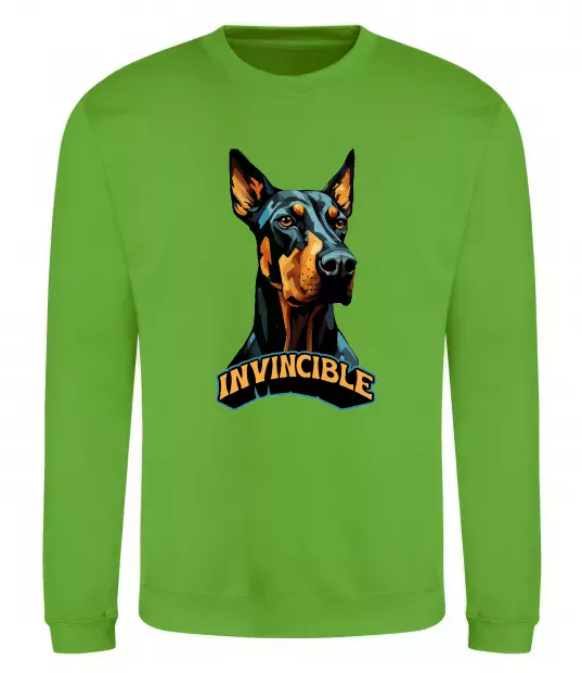 Світшот Doberman invincible Лаймовий фото