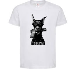 Дитяча футболка Doberman with gun Дитяча футболка Doberman with gun