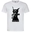 Чоловіча футболка Doberman with gun Білий фото
