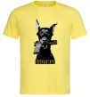Чоловіча футболка Doberman with gun Лимонний фото
