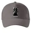 Кепка Doberman with gun Сірий фото
