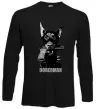 Лонгслив Doberman with gun Черный фото