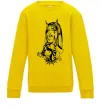 Детский Свитшот Doberman girl Солнечно желтый фото