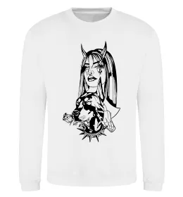 Світшот Doberman girl Білий фото