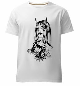 Мужская премиум футболка Doberman girl