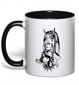 Чашка с цветной ручкой