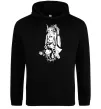Жіноча толстовка (худі) Doberman girl Чорний фото