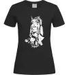 Женская футболка Doberman girl Черный Женская футболка Doberman girl Черный фото