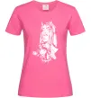 Женская футболка Doberman girl Ярко-розовый Женская футболка Doberman girl Ярко-розовый фото