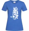 Женская футболка Doberman girl Ярко-синий Женская футболка Doberman girl Ярко-синий фото