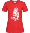 Женская футболка Doberman girl Красный Женская футболка Doberman girl Красный фото