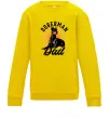 Детский Свитшот Doberman dad Солнечно желтый фото
