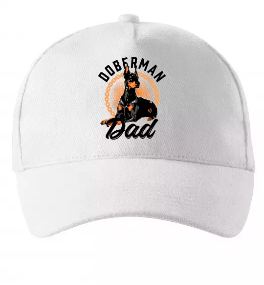 Кепка Doberman dad Белый фото