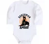 Дитячий бодік Doberman dad Білий фото