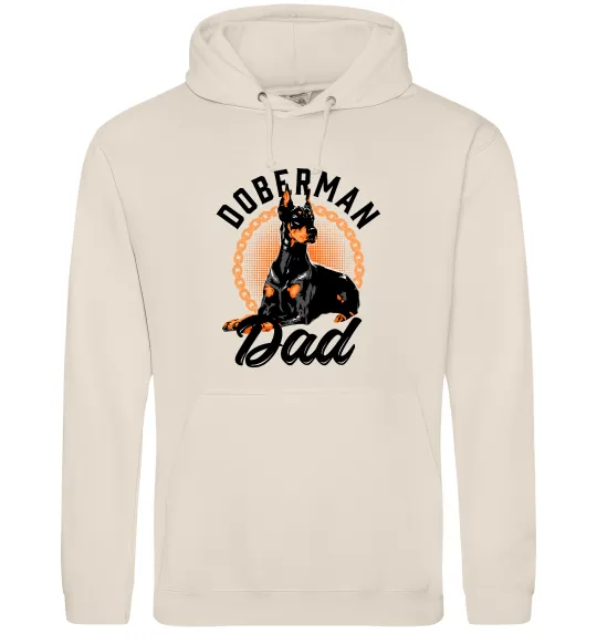Мужская толстовка (худи) Doberman dad Таш фото