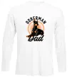 Лонгслив Doberman dad Белый фото