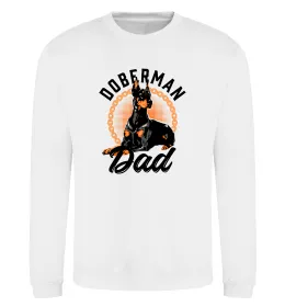 Свитшот Doberman dad Белый фото