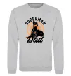 Свитшот Doberman dad Серый меланж фото
