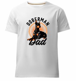 Мужская премиум футболка Doberman dad