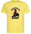 Чоловіча футболка Doberman dad Лимонний Чоловіча футболка Doberman dad Лимонний фото