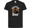 Дитяча футболка Doberman dad Чорний Дитяча футболка Doberman dad Чорний фото