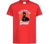 Дитяча футболка Doberman dad Червоний Дитяча футболка Doberman dad Червоний фото