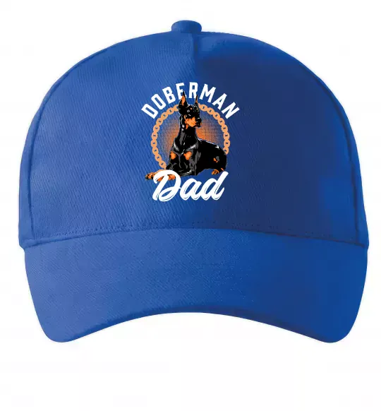 Кепка Doberman dad Ярко-синий фото