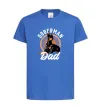 Дитяча футболка Doberman dad Яскраво-синій фото