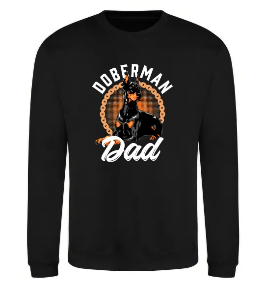 Свитшот Doberman dad Черный фото