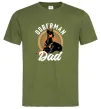 Чоловіча футболка Doberman dad Оливковий Чоловіча футболка Doberman dad Оливковий фото