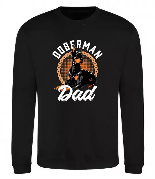 Свитшот Doberman dad Черный фото