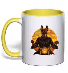 Чашка с цветной ручкой