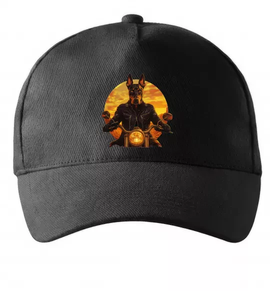 Кепка Doberman biker Черный фото