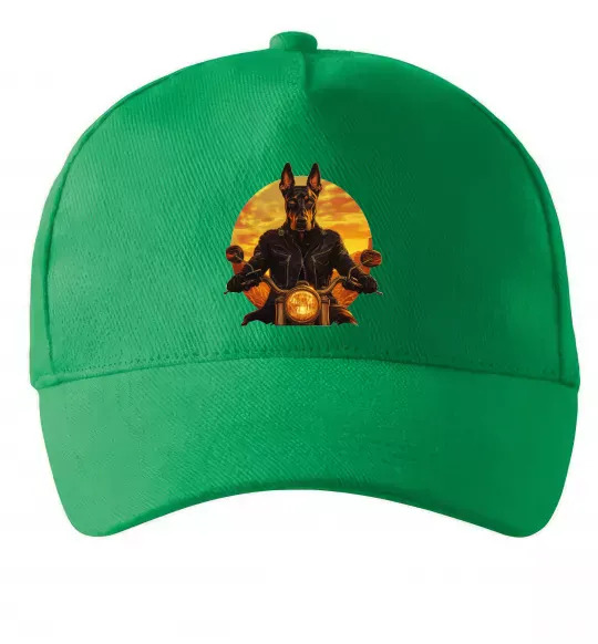 Кепка Doberman biker Зеленый фото