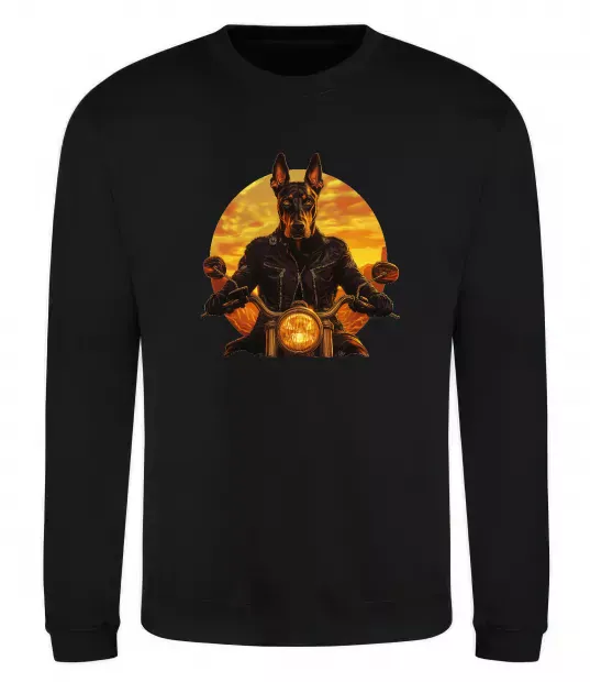 Свитшот Doberman biker Черный фото