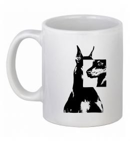 Чашка керамическая Doberman art