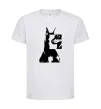 Дитяча футболка Doberman art Білий фото