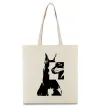 Эко-сумка Doberman art Бежевый Эко-сумка Doberman art Бежевый фото
