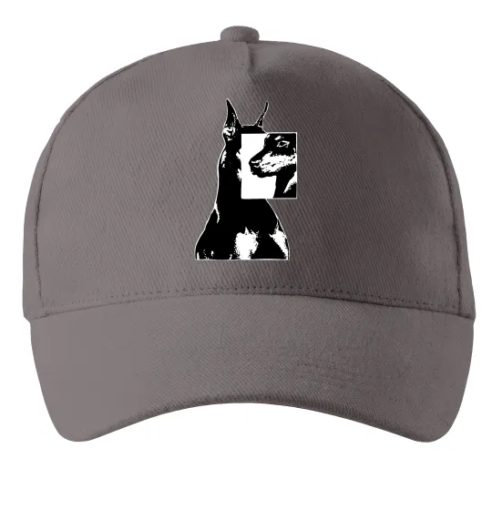 Кепка Doberman art Сірий фото