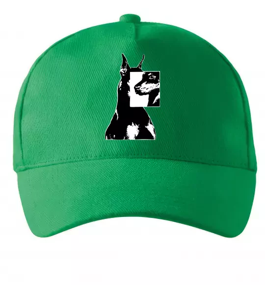 Кепка Doberman art Зеленый фото