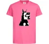 Детская футболка Doberman art Ярко-розовый Детская футболка Doberman art Ярко-розовый фото