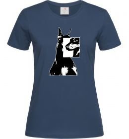 Женская футболка Doberman art